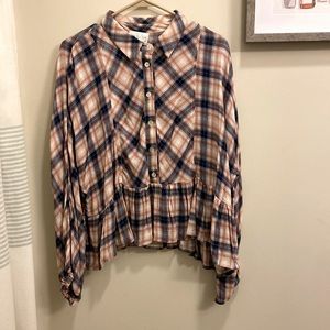 Flannel blouse